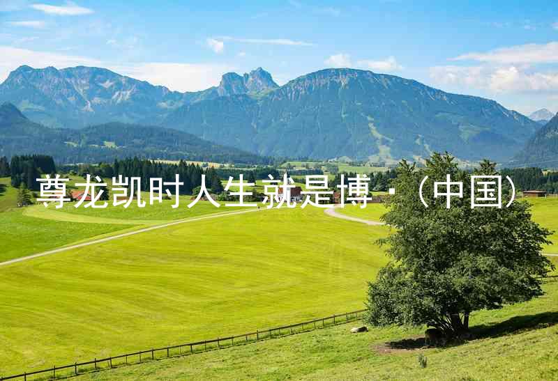 尊龙凯时人生就是博·(中国)